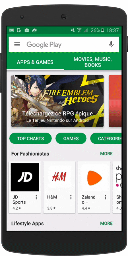Search adopter pour son app mobile 2