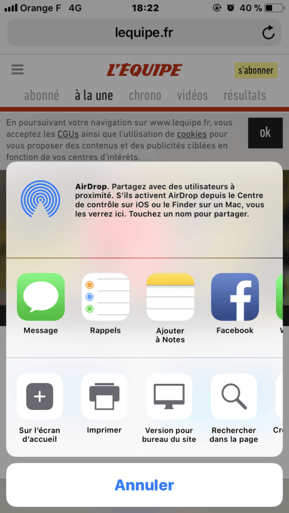 D'une application native