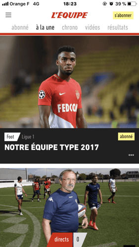 D'une application native 3