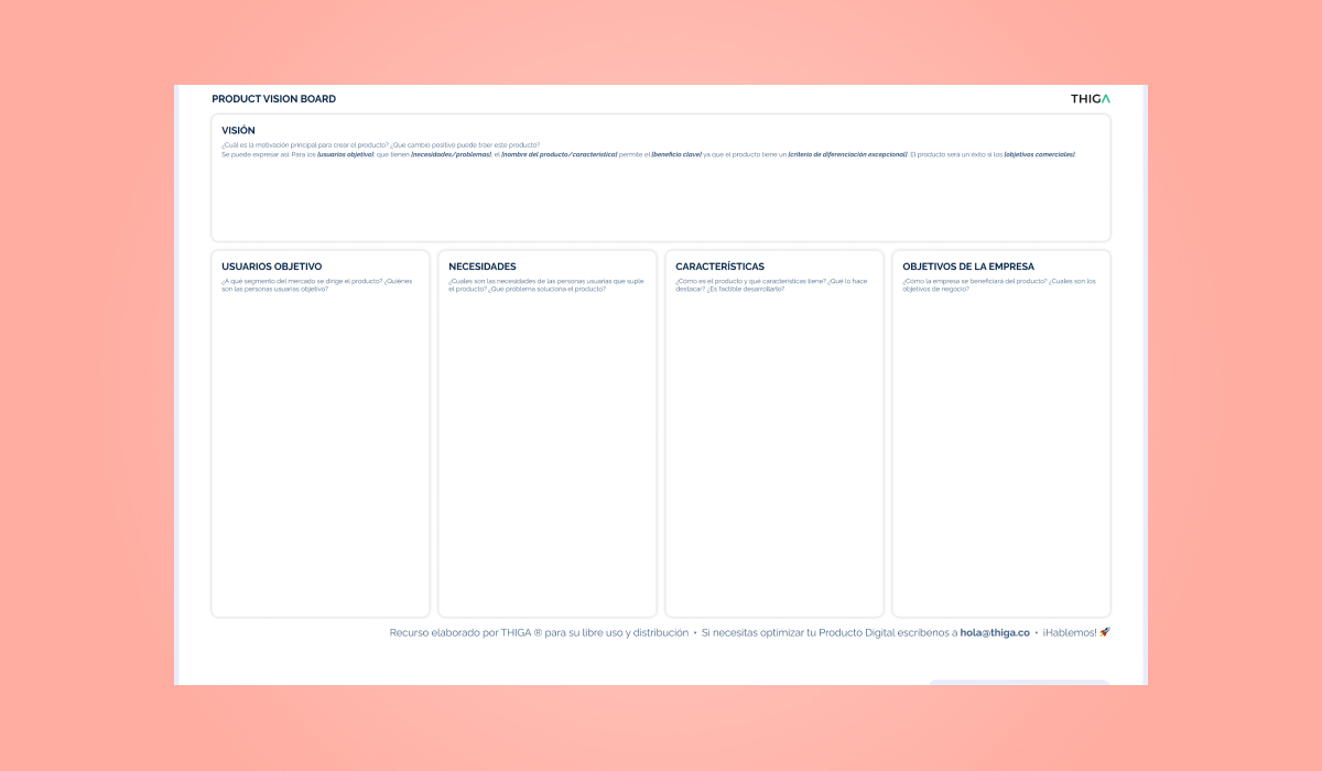 Cabecera Media - Product Vision Board