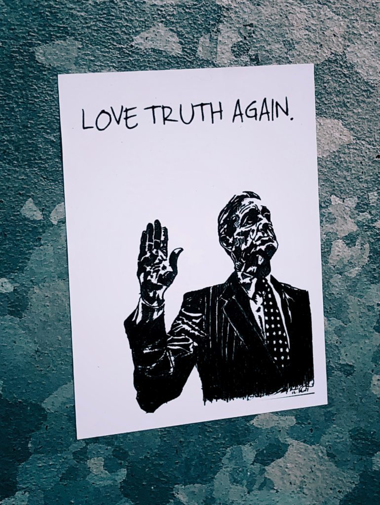 Croquis intitulé "Love truth again" 