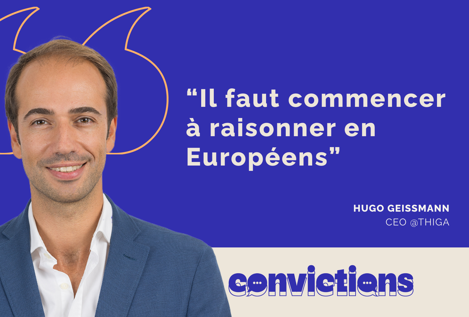 Hugo Geissmann CEO Thiga Europe Tech